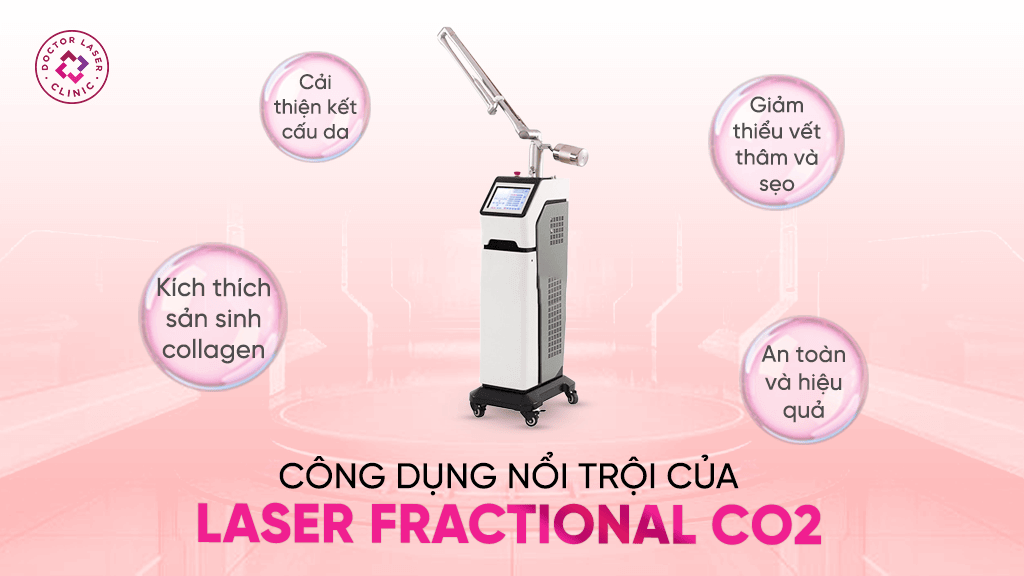 Công dụng nổi trội của Laser CO2 Fractional