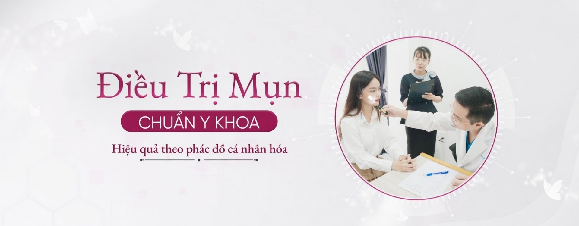 banner dịch vụ điều trị mụn tại doctor laser