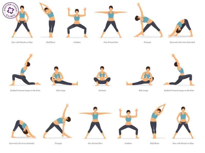 Tập yoga điều trị giãn mao mạch