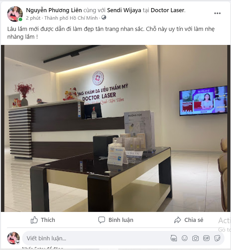 check-in tại doctor laser