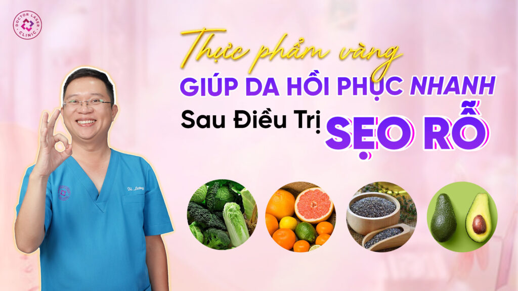 hình ảnh những thực phẩm giúp phục hồi da sau điều trị sẹo rỗ