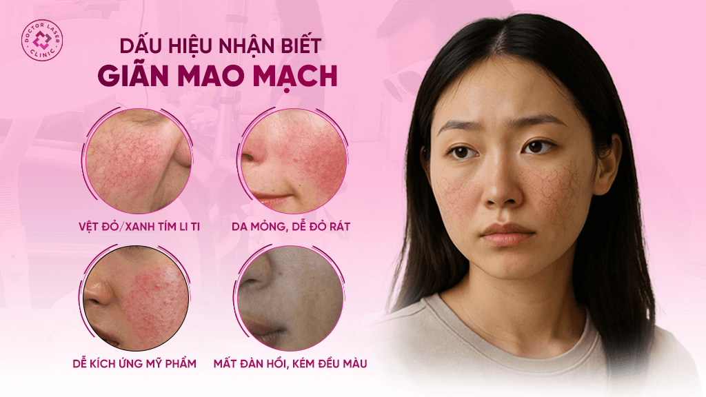 Dấu hiệu nhận biết giãn mao mạch