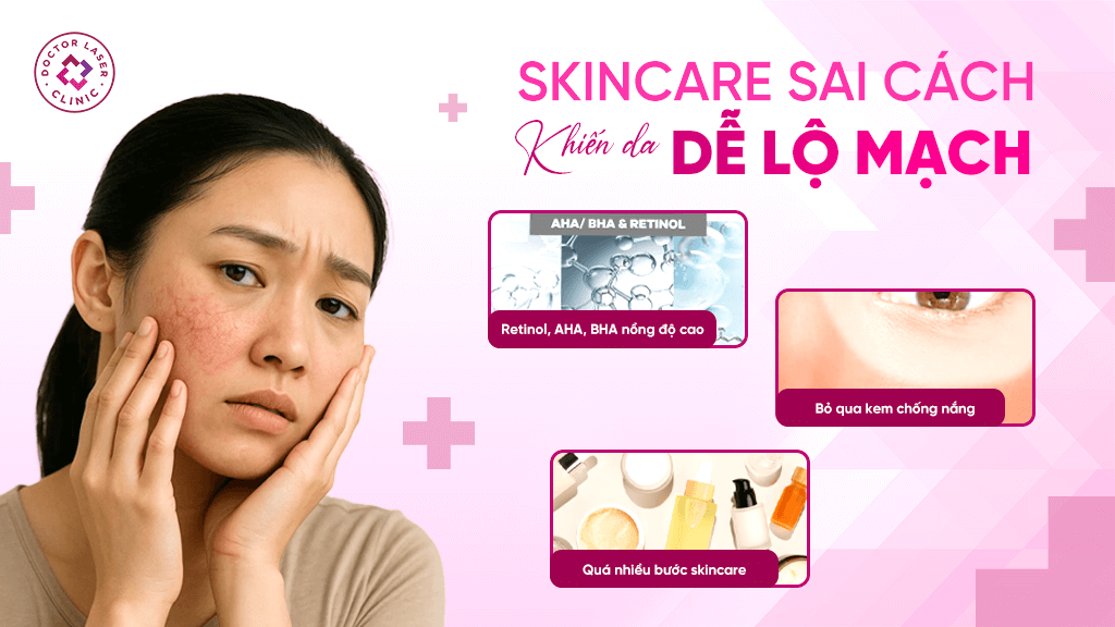 Vì sao giãn mao mạch ở người trẻ ngày càng phổ biến