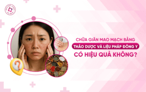 Chữa giãn mao mạch bằng thảo dược và liệu pháp Đông y