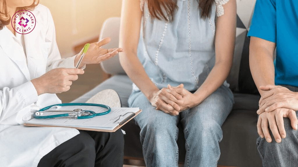 Trước khi điều trị giãn mao mạch