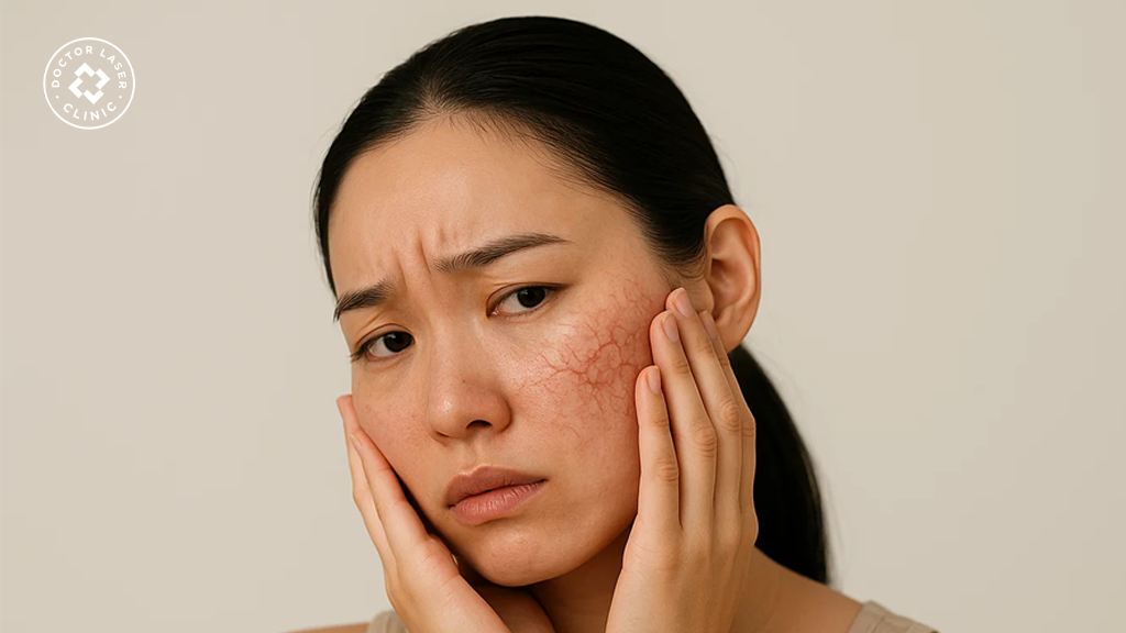 Biểu hiện giãn mao mạch vùng má