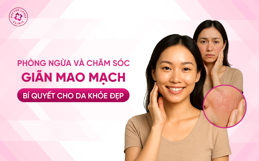 Phòng ngừa và chăm sóc giãn mao mạch để có làn da khỏe đẹp