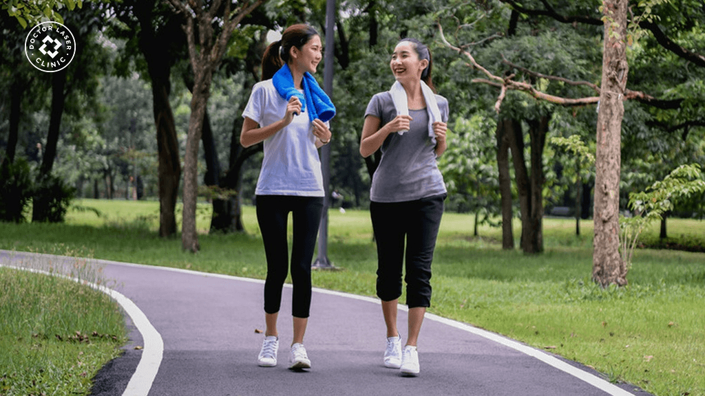 Tập thể dục đều đặn cải thiện tình trạng giãn mao mạch