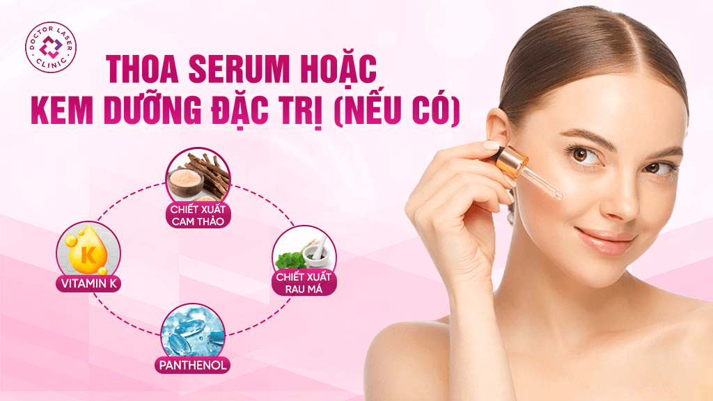 Thoa serum chứa vitamin K và chiết xuất thiên nhiên hỗ trợ làm khỏe mao mạch