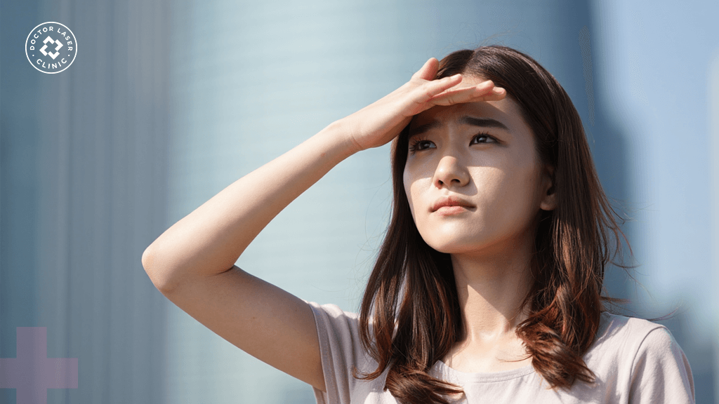 Da tiếp xúc trực tiếp với ánh nắng gián tiếp gây nên tình trạng giãn mao mạch