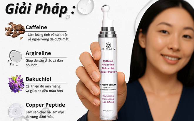 giải pháp serum dưỡng mắt drclariv