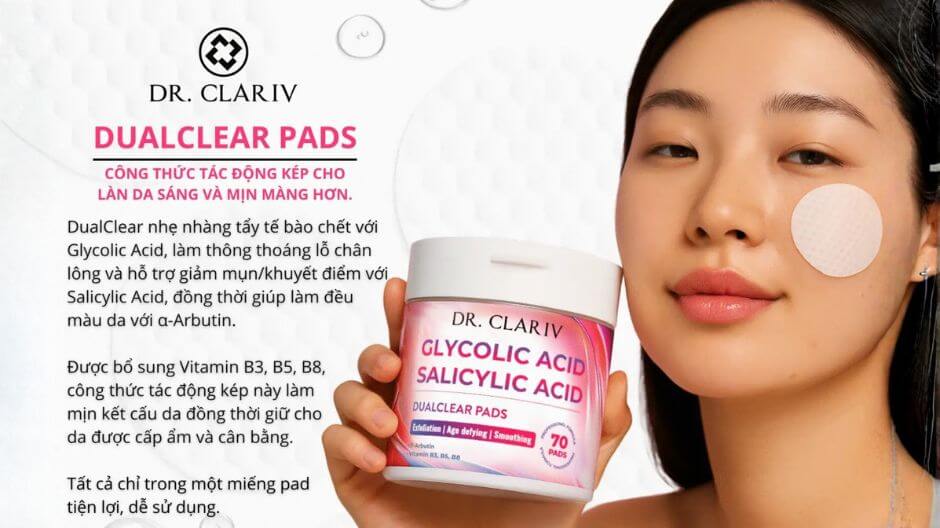 giới thiệu về toner pads dr clariv