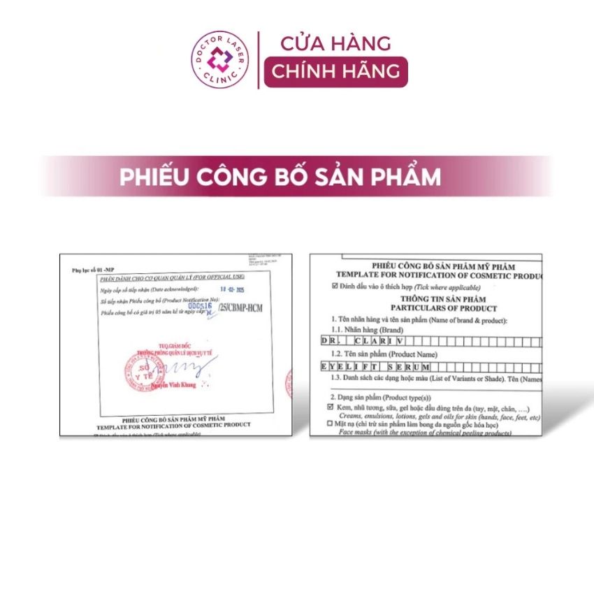 phieu-cong-bo-san-pham-eyelift-serum-dr-clariv phiếu công bố sản phẩm serum trị thâm mắt eyelift serum dr clariv