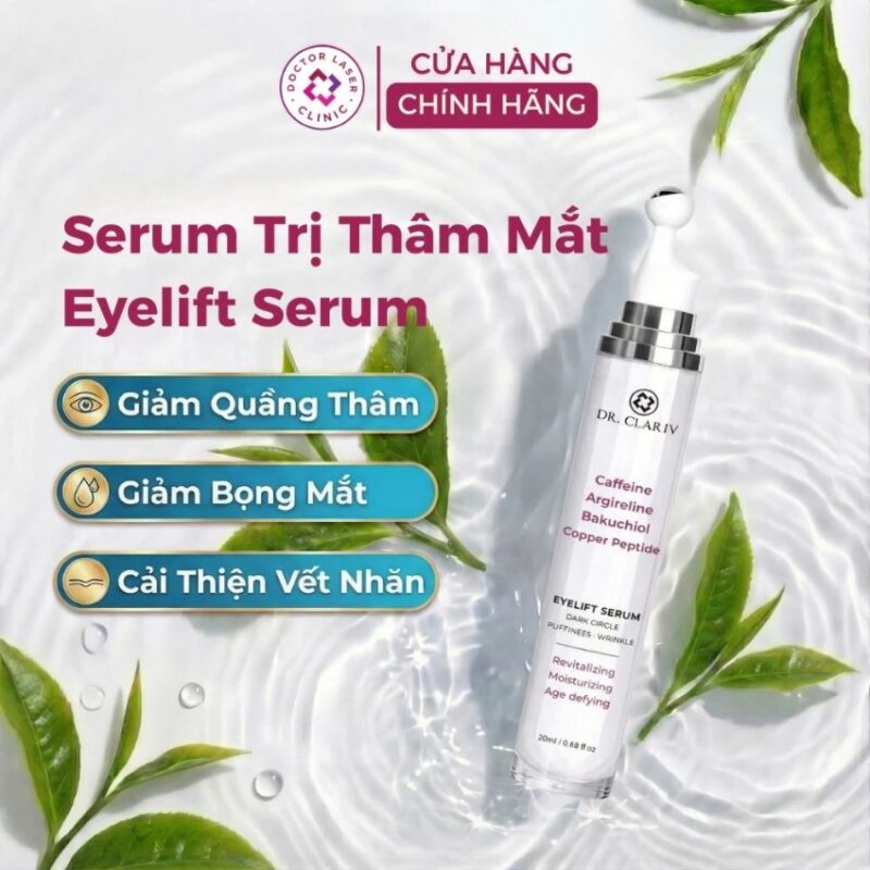 serum trị thâm mắt giảm bọng mắt dr clariv 20ml