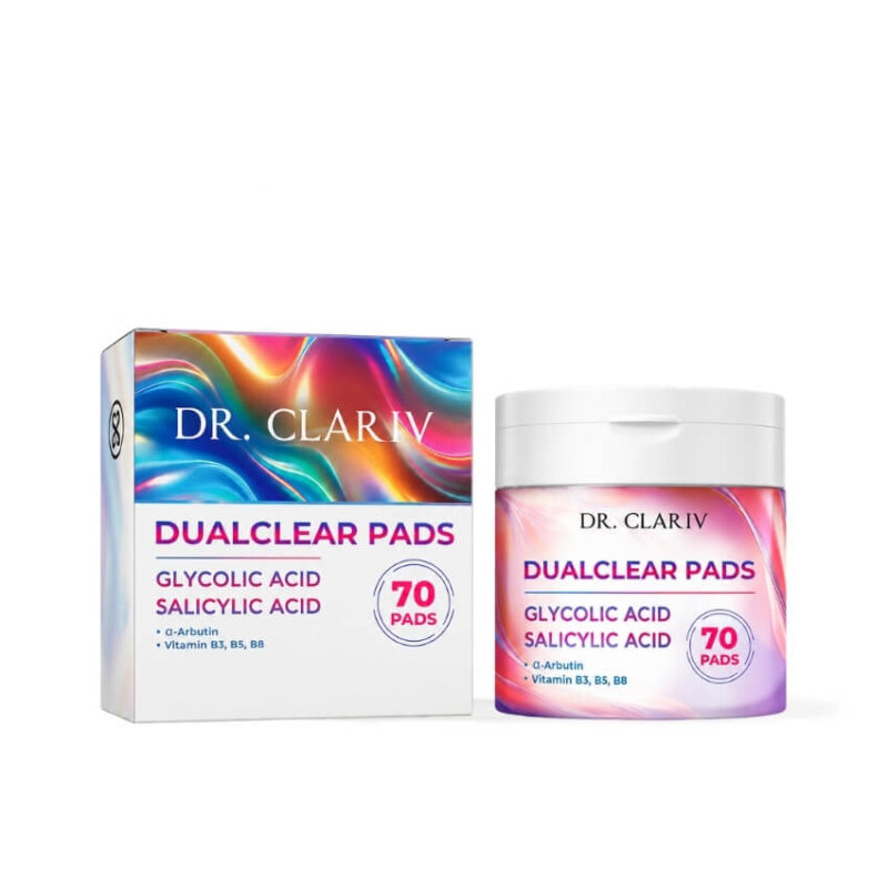 toner pad hỗ trợ làm sạch da dr clariv