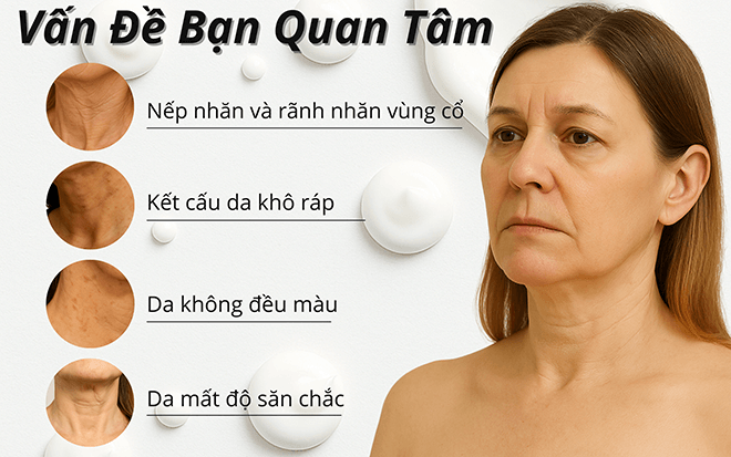 vấn đề kem dưỡng vùng cổ drclariv