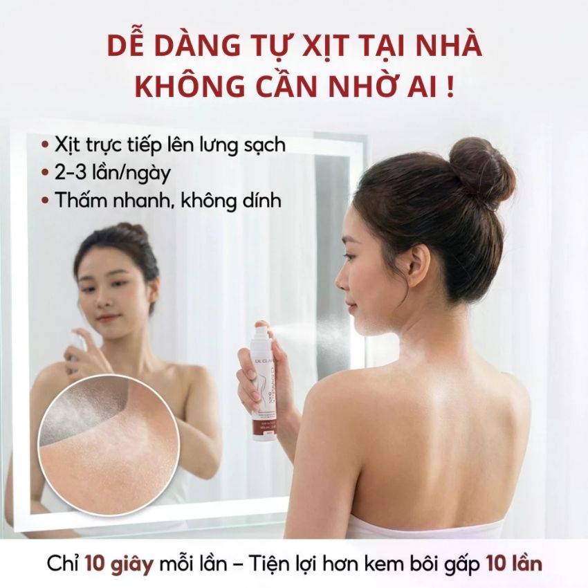 cách sử dụng xịt mụn lưng dr clariv cách sử dụng xịt mụn lưng dr clariv