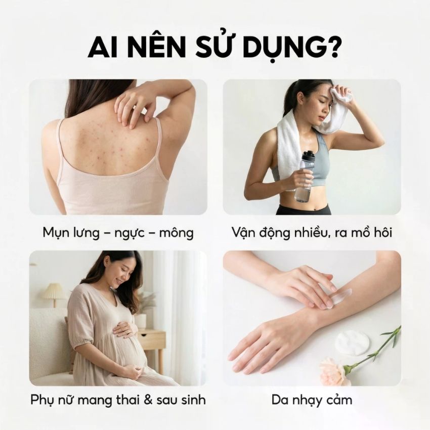 đối tượng sử dụng xịt mụn lưng drclariv đối tượng sử dụng xịt mụn lưng drclariv