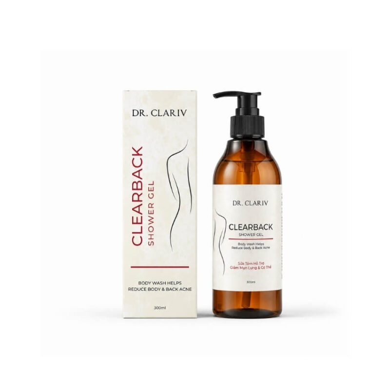 sữa tắm trị mụn lưng dr clariv
