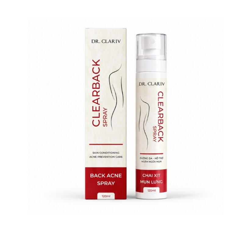 xịt trị mụn lưng dr clariv