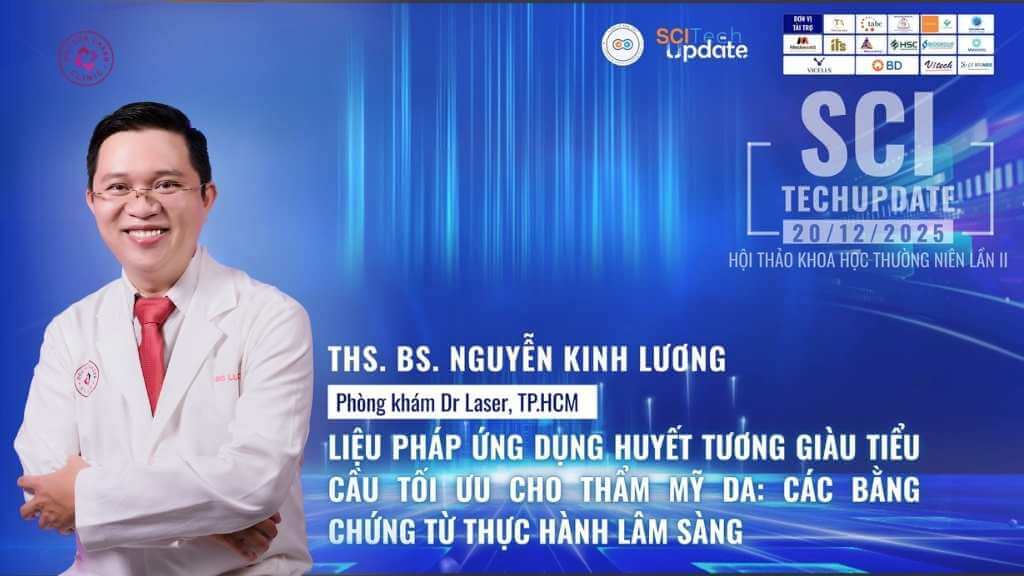 ThS.BS Nguyễn Kinh Lương báo cáo tại Hội nghị tế bào gốc thường niên SCI TechUpdate 2025
