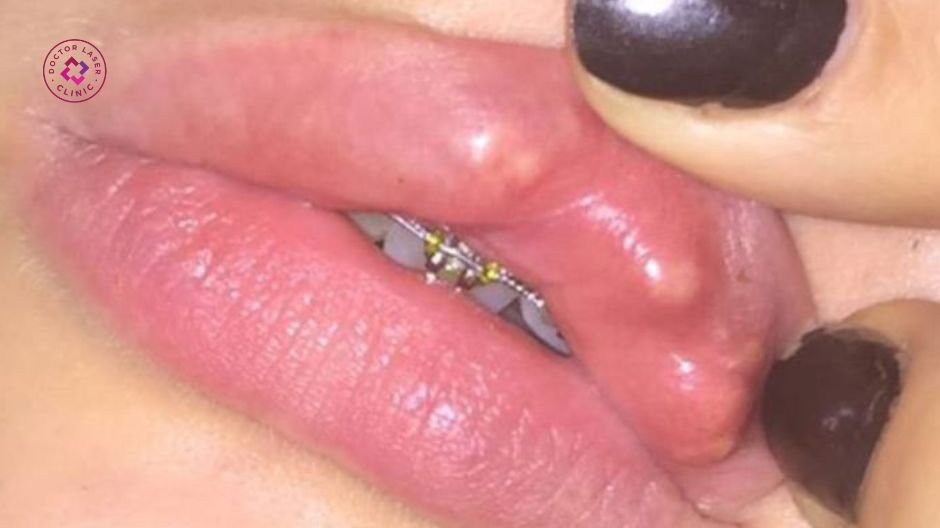 biến chứng u hạt sau tiêm ở môi