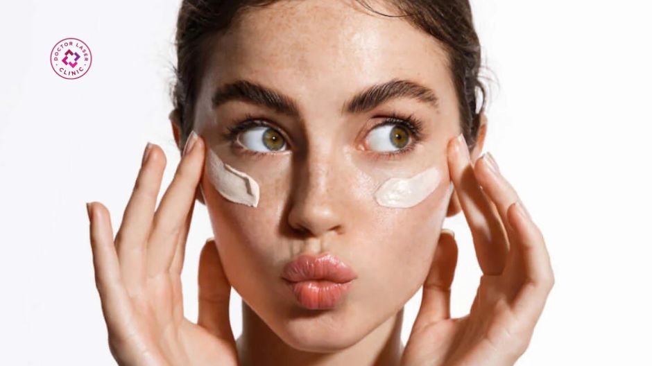 chăm sóc da sau điều trị sẹo rỗ bằng kem dưỡng