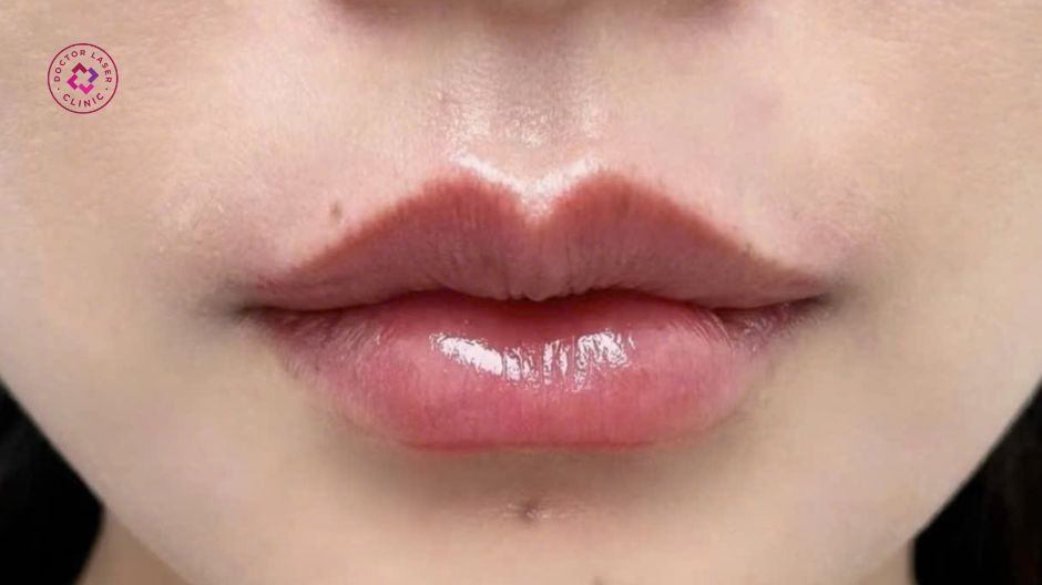 chăm sóc sau tiêm filler môi trái tim