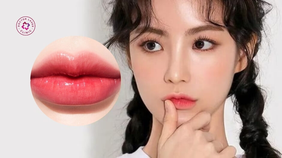 dáng môi cherry sau tiêm filler