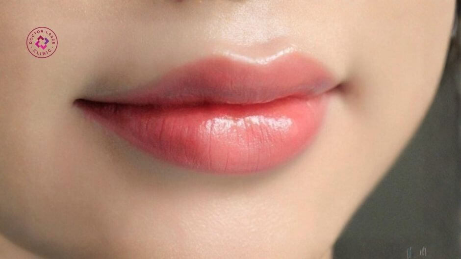 môi cười khoé miệng cong