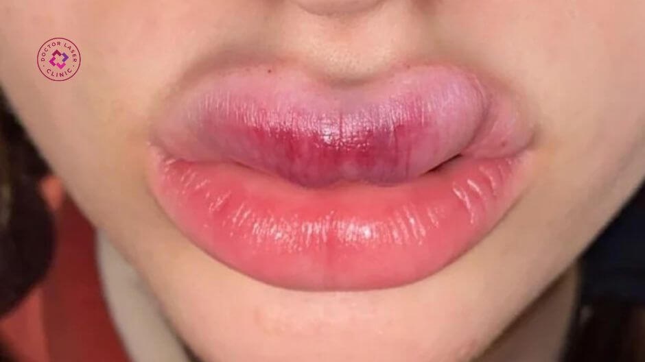 biến chứng tiêm filler vào mạch máu gây tắc mạch ở môi