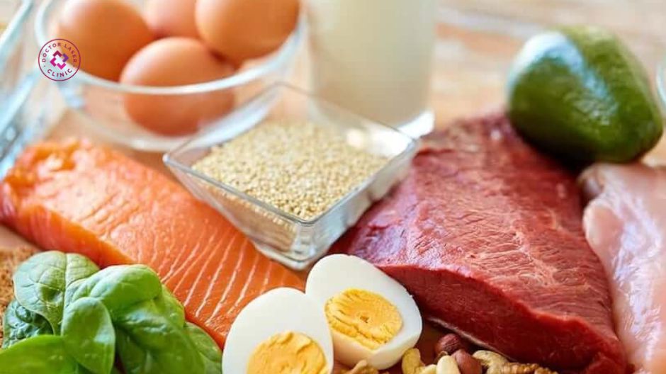 bổ sung protein giúp tái tạo da sẹo lõm