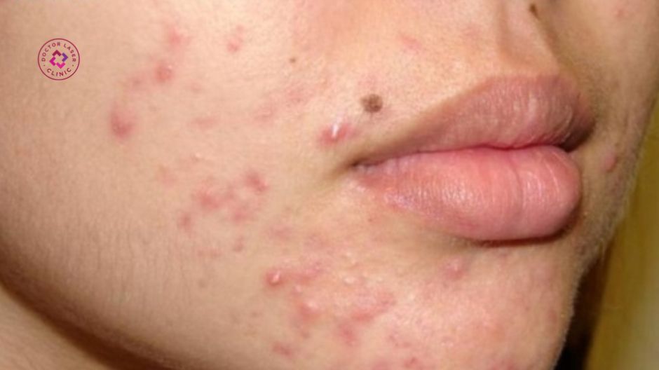 điều trị mụn viêm sớm hạn chế sẹo lõm hình thành