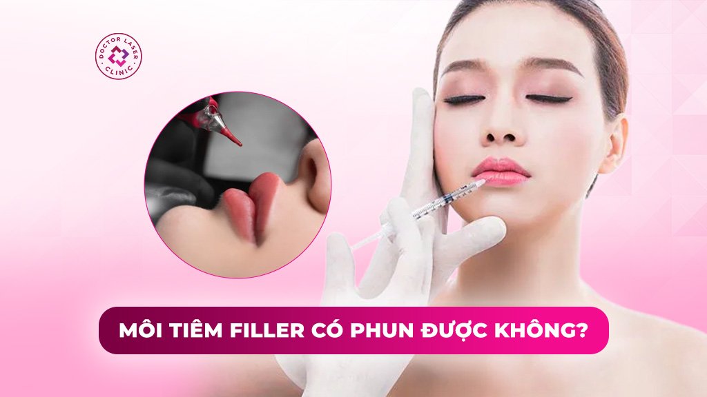 môi tiêm filler có phun được không