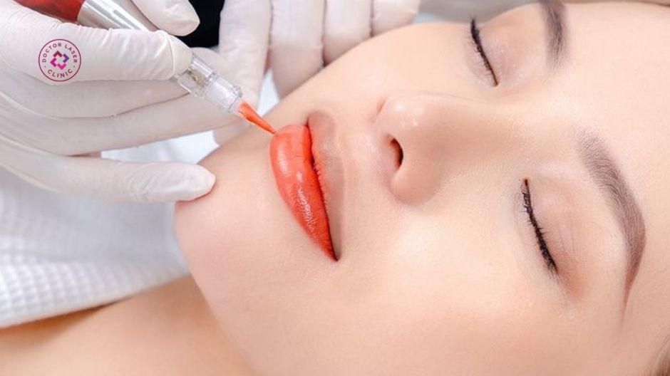 nên phun môi trước hay tiêm filler