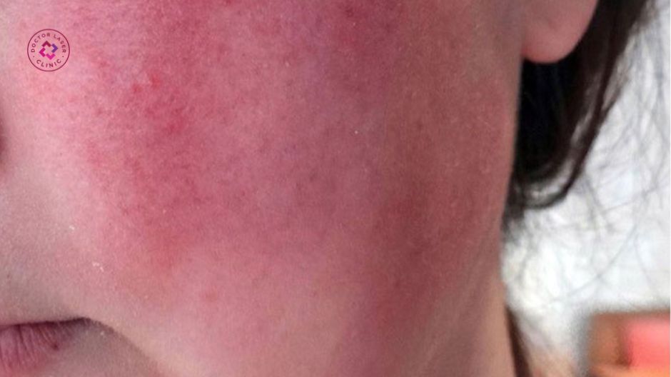 phản ứng da ửng đỏ sau trị sẹo lõm