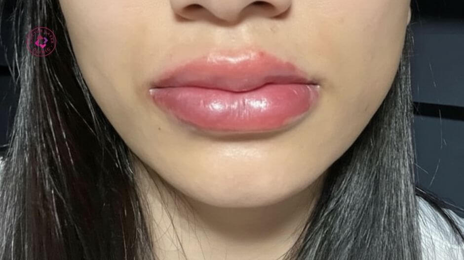 phản ứng sưng nề sau tiêm filler môi