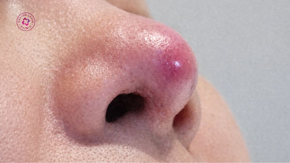 rủi ro nâng mũi khi filler chưa tan hết