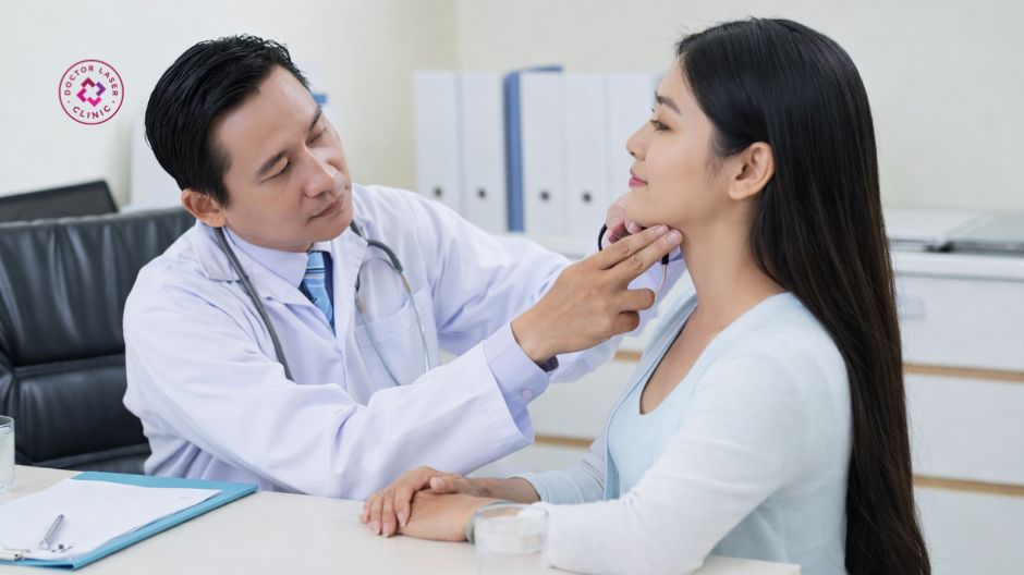 thăm khám bác sĩ trước tiêm filler cằm