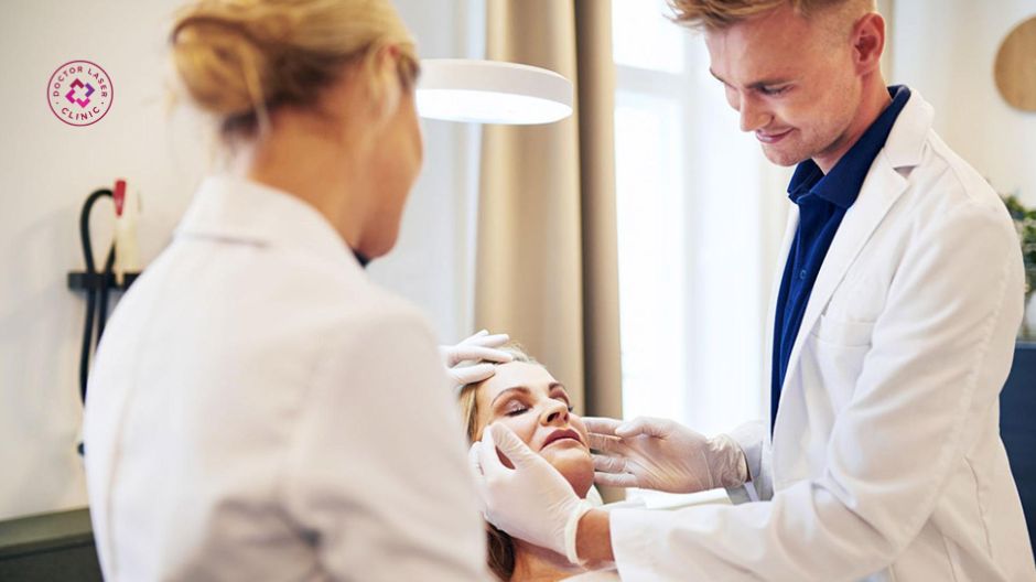 thăm khám đánh giá trước căng chỉ rãnh cười