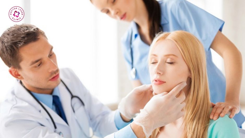 thăm khám trước căng chỉ collagen với bác sĩ