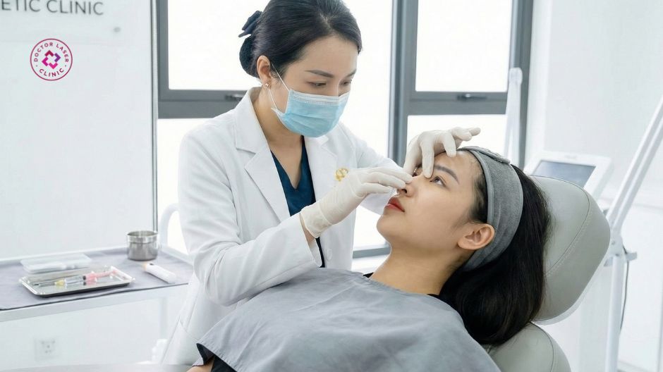 thăm khám tư vấn trước khi tiêm filler viêm xoang