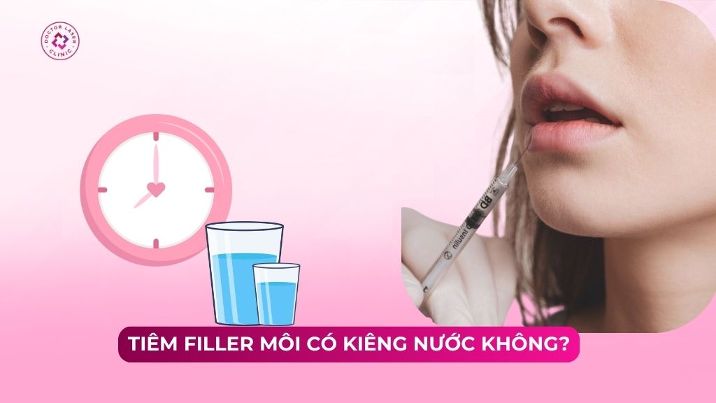 tiêm filler môi có kiêng nước không