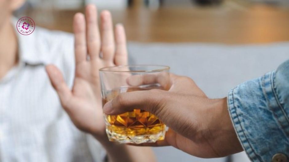 tránh rượu bia sau tiêm prp trị sẹp rỗ