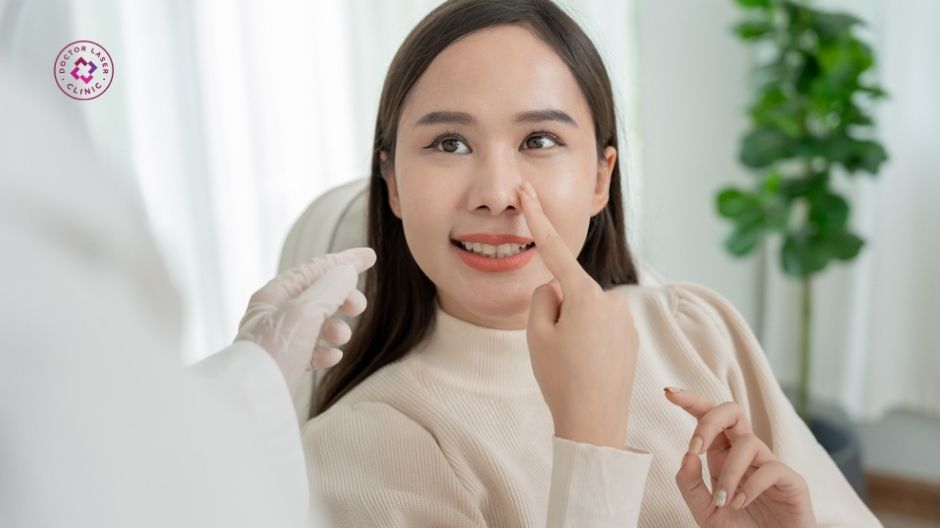 tránh sờ nắn mũi sau tiêm filler