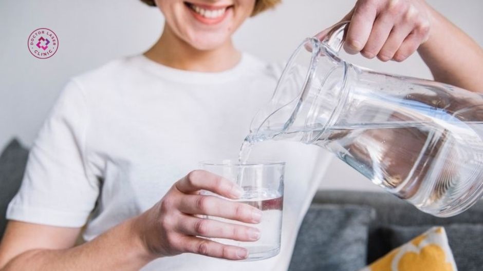 uống nhiều nước sau tiêm filler môi