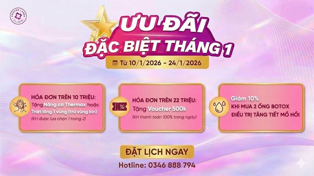 ưu đãi đặc biệt tháng 1 doctor laser