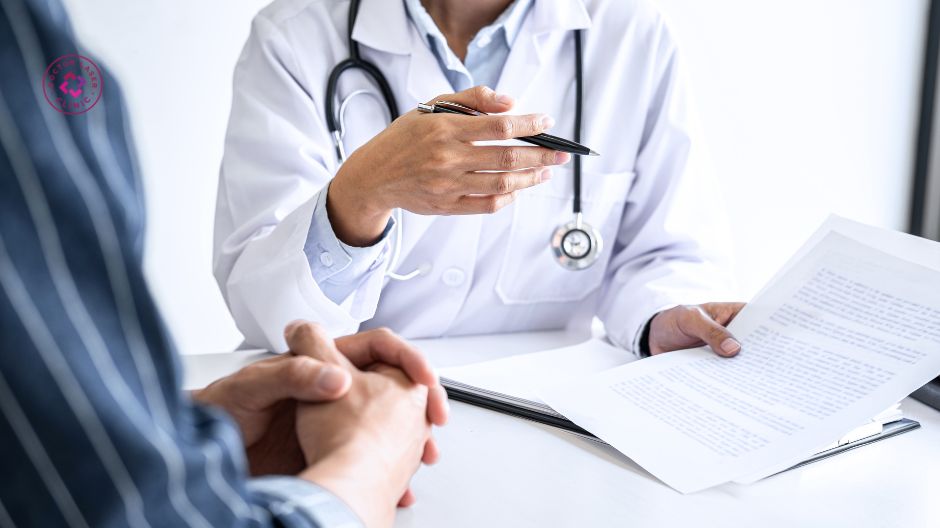 bác sĩ tư vấn trước tiêm filler hạ gò má