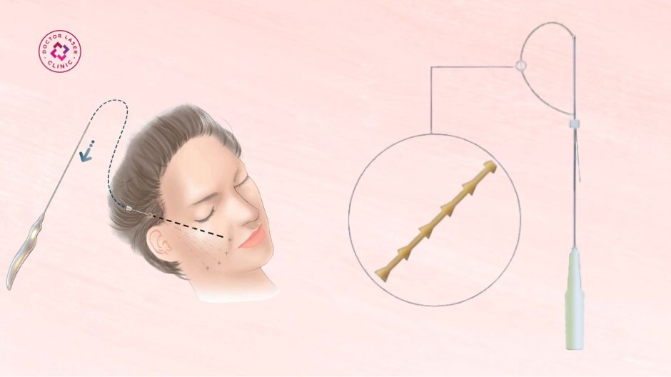 chỉ vàng 24k căng da mặt