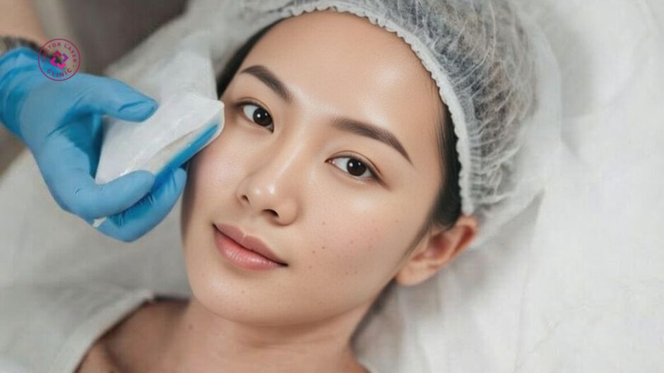 chườm lạnh giảm sưng sau tiêm botox